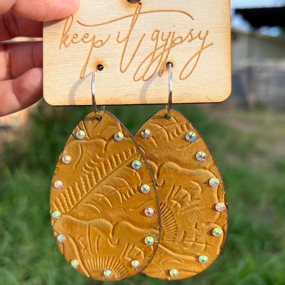 Cowhide Earrings